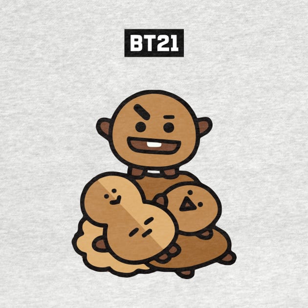 bt21 bts exclusive design 25 by Typography Dose